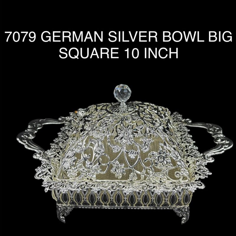 German Silver Bowl Big Square