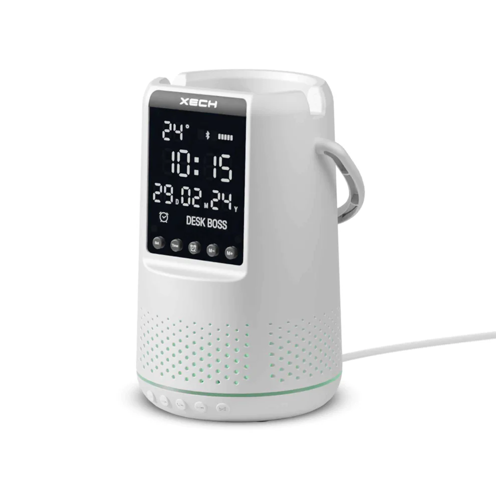 xech-alarm-clock-for-students-bluetooth-speaker-digital-alarm-clocks-deskboss-white-2000x2000_1 Deskboss Bluetooth Speaker Clock Pen Stand