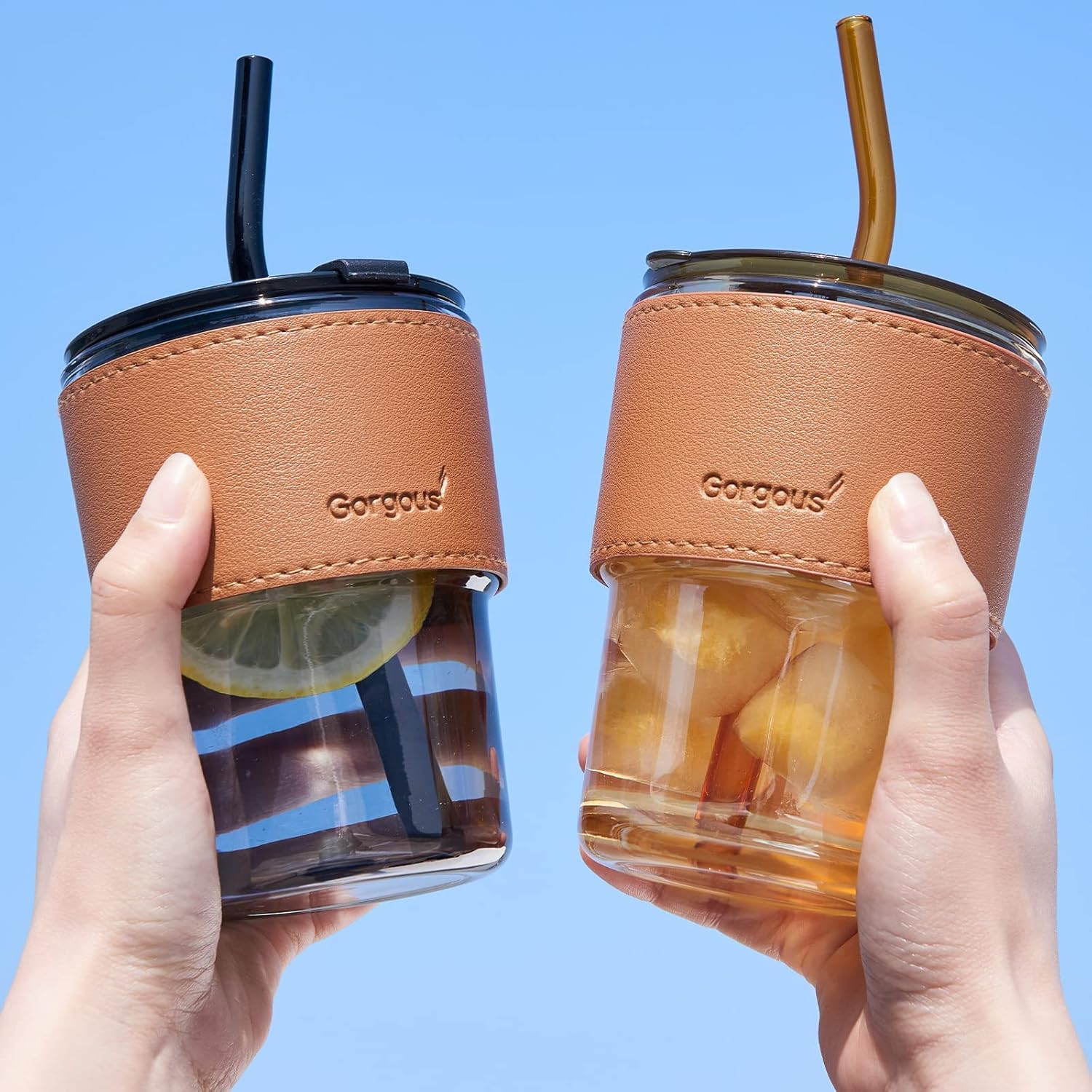 7171fdAhAuL._SL1500_ leather sleeve glass mug