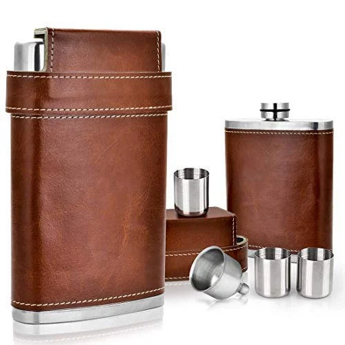leather bar set