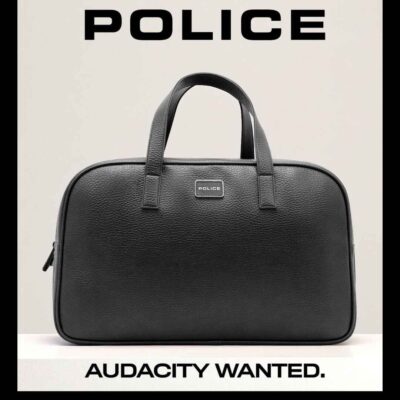 Police Black Soft Duffle Bag for Men and Women(Unisex) 1 Main Compartment