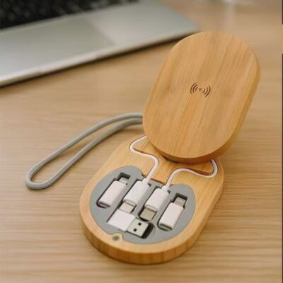 Oval Multi-function Charging Cable Kit with Wireless Charger