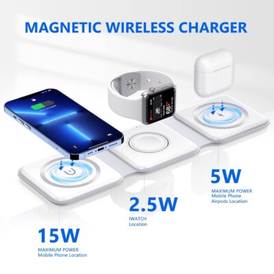 3 in 1 Magnetic Wireless Lightweight Charger